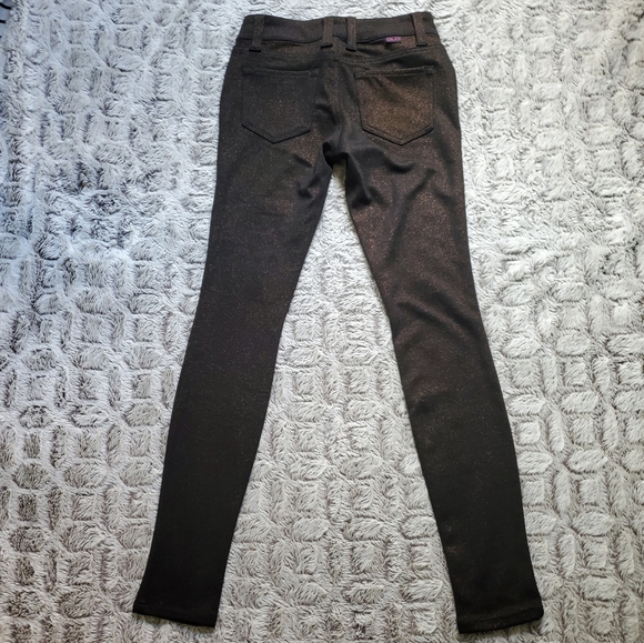 NWOT GLO Jeans Black Glitter Pants Size 1 - Picture 3 of 6